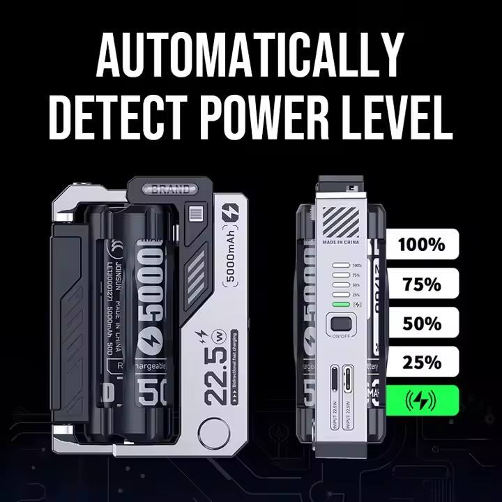 Powerbank Removable Battery Portable Power Bank with Replaceable Battery