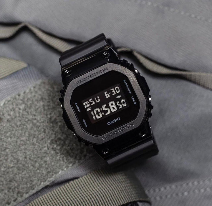 G-Shok Square Watch with Metal Bezel