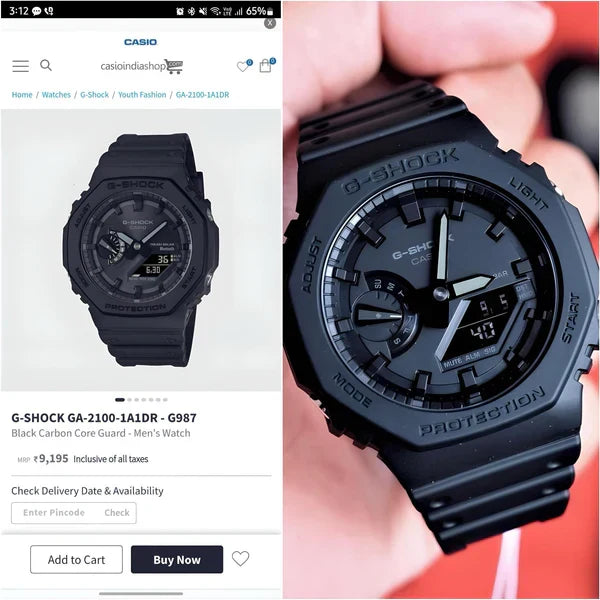 G-Shok  GA2100 - The All-Black Edition